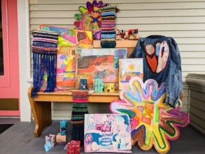 Variety of art created in the Activity Center