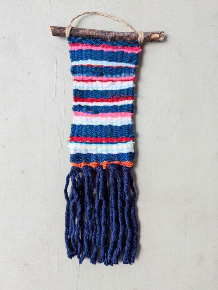 Medium woven wall-hanging