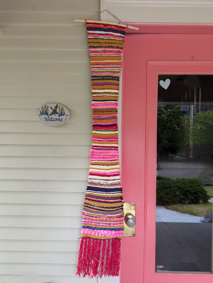 Large woven wall-hanging